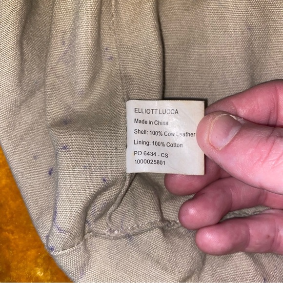 Elliott Lucca Black Leather Drawstring Bucket Bag Medium Diamond Embossed - Picture 9 of 12